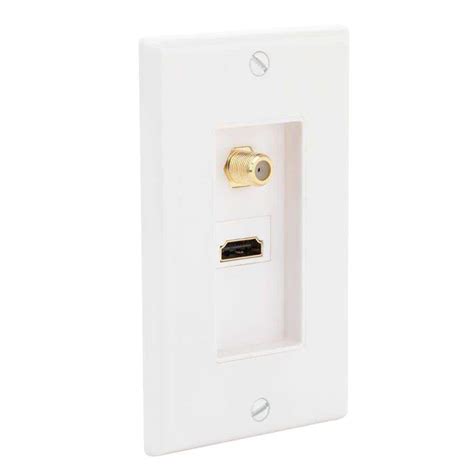 home in wall hdmi electrical box|hdmi wall plate home depot.